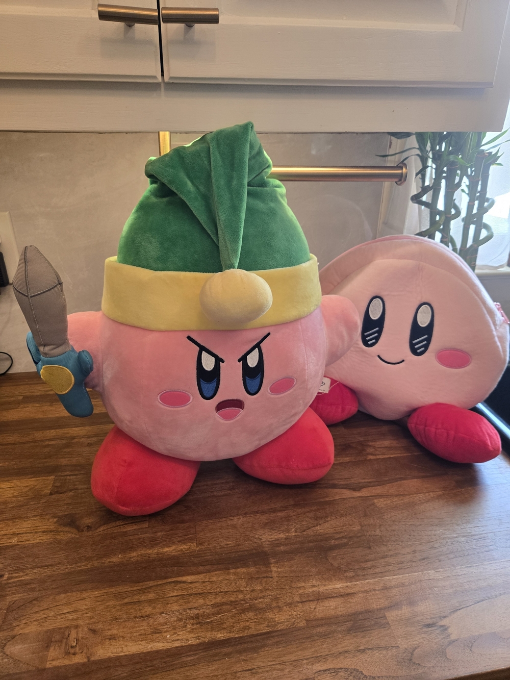 Nintendo Kirby Plush Bundle Sword Link Cosplay Plushie & Mini Backpack